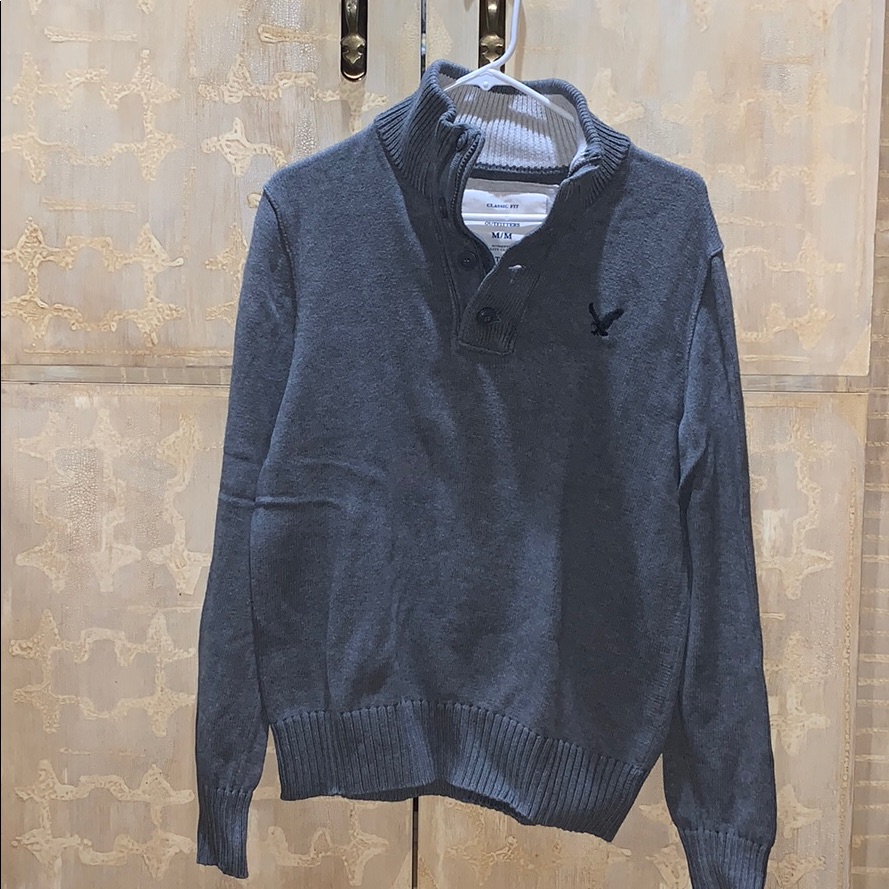 Gray American Eagle Pullover